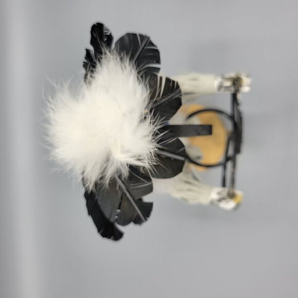 Kachina Doll 9" Hoop Dancer Navajo Hopi Feathers Native American Art Signed - Picture 12 of 14